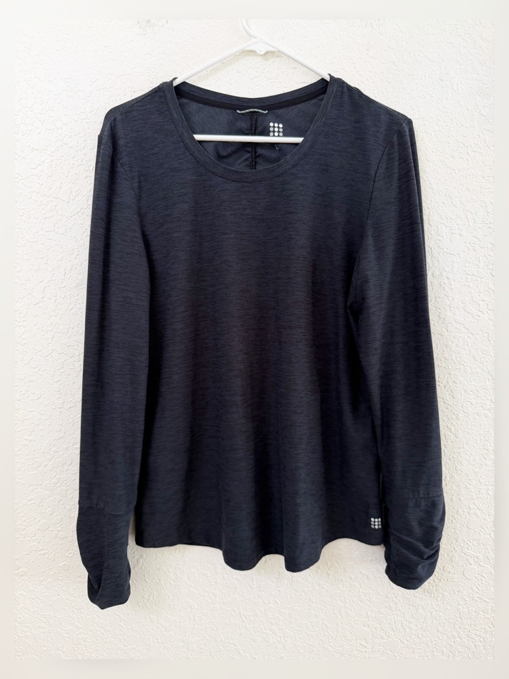 Title Nine Charcoal Gray Grace Long Sleeve Tee - L
